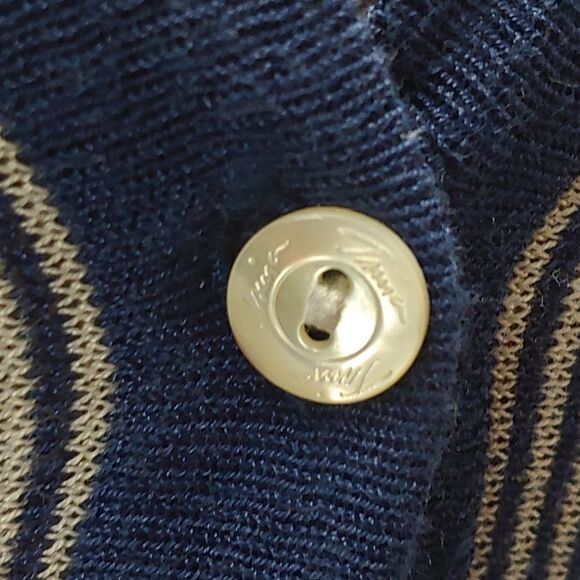 Trina Turk Lightweight Button Down V-Neck Cardigan Sz Missing 17" PTP Small - Picture 7 of 14